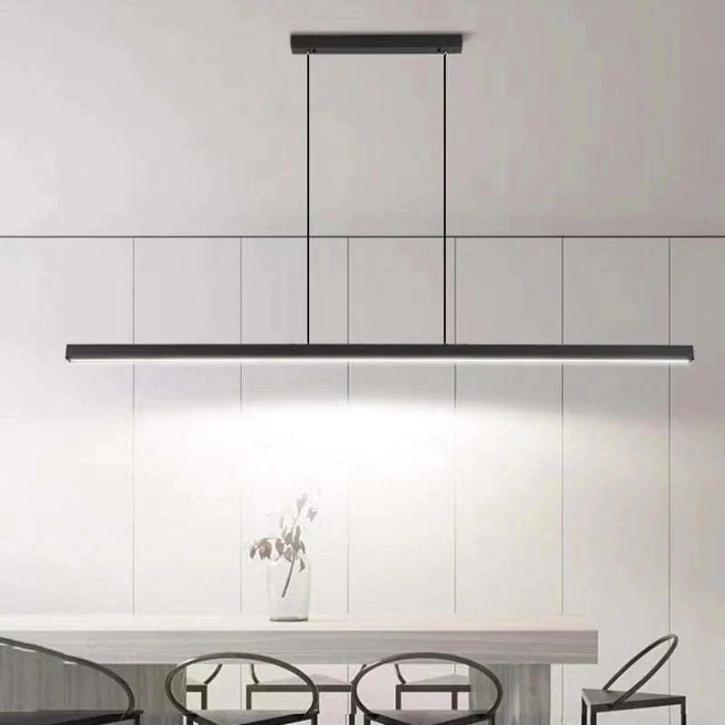 Minimalist functional linear LED pendant lamp for modern interiors