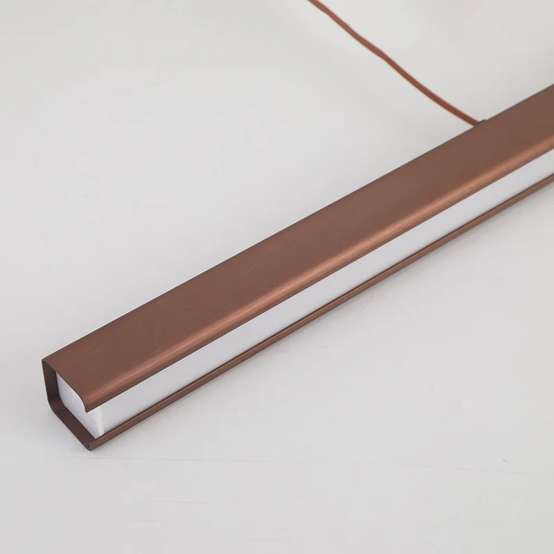 Minimalist functional linear LED pendant lamp for modern interiors