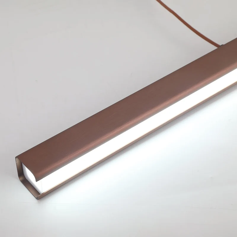 Minimalist functional linear LED pendant lamp for modern interiors