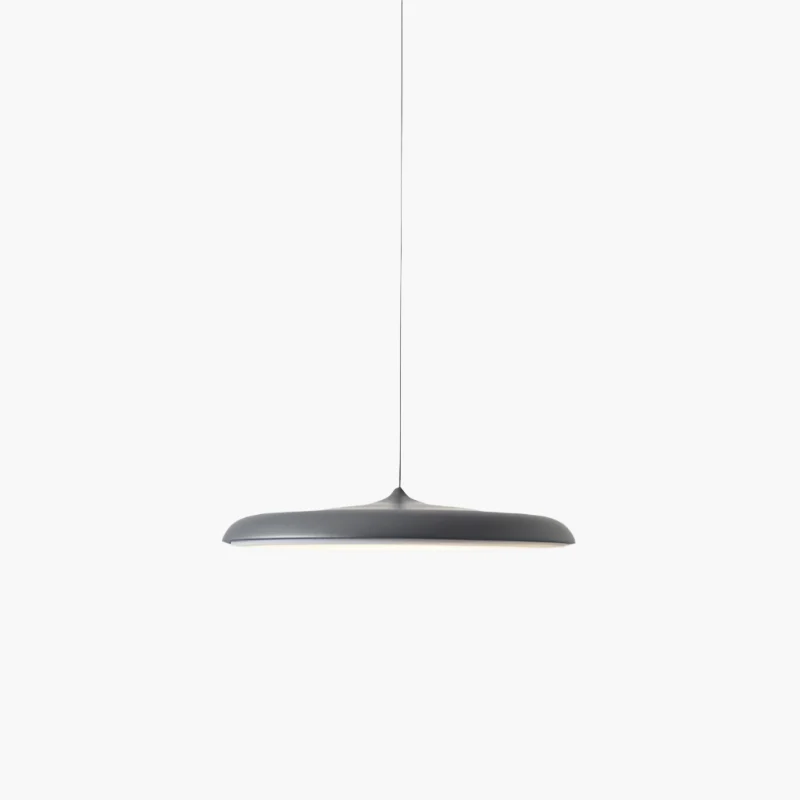 Timeless Scandinavian disc-shaped LED pendant lamp for modern homes