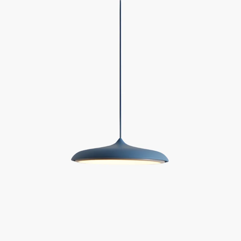 Timeless Scandinavian disc-shaped LED pendant lamp for modern homes