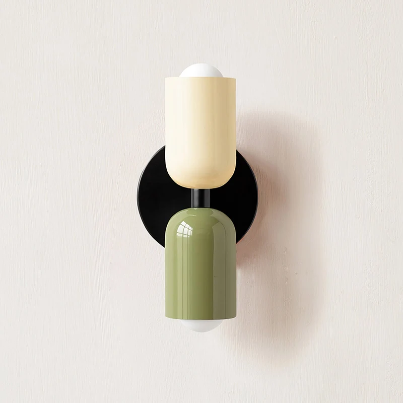 Retro industrial wall lamp with 2 adjustable heads for living room, bedroom, or hallway