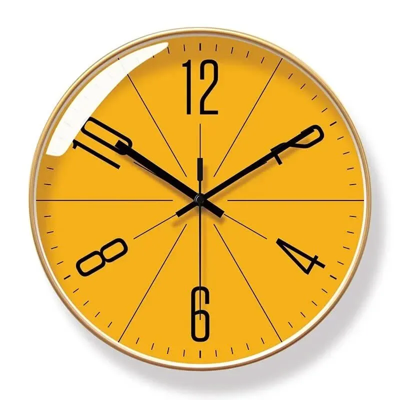 Modern wall clock with precise quartz mechanism