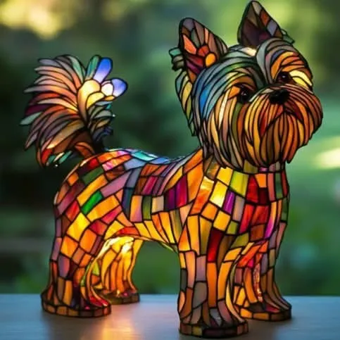 Artistic cozy LED lamp with animal patterns
