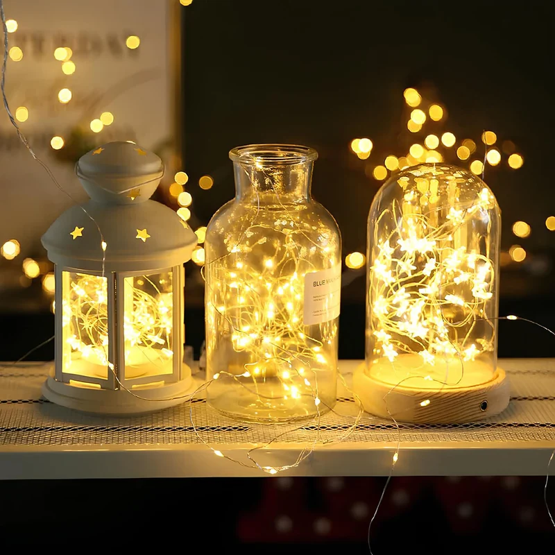 Decorative fairy string solar outdoor LED lights