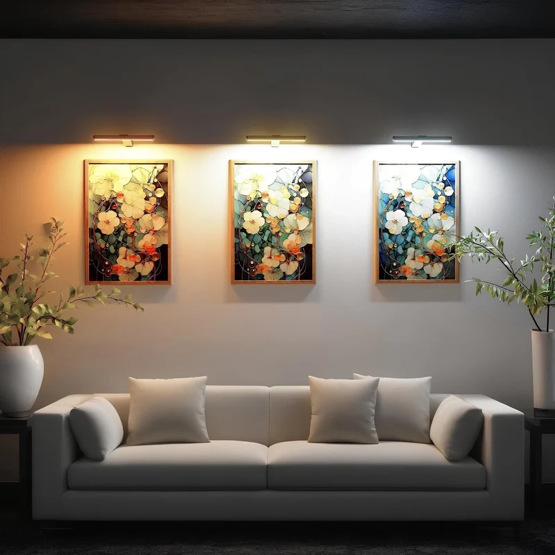 Adjustable wireless LED wall picture lamp