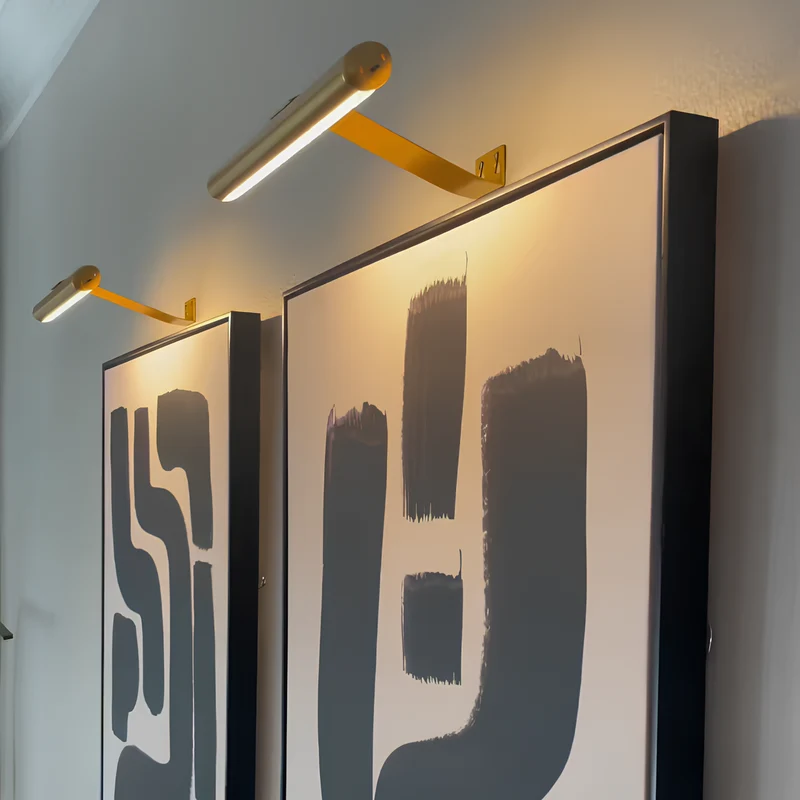 Adjustable wireless LED wall picture lamp