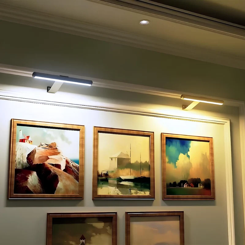 Adjustable wireless LED wall picture lamp