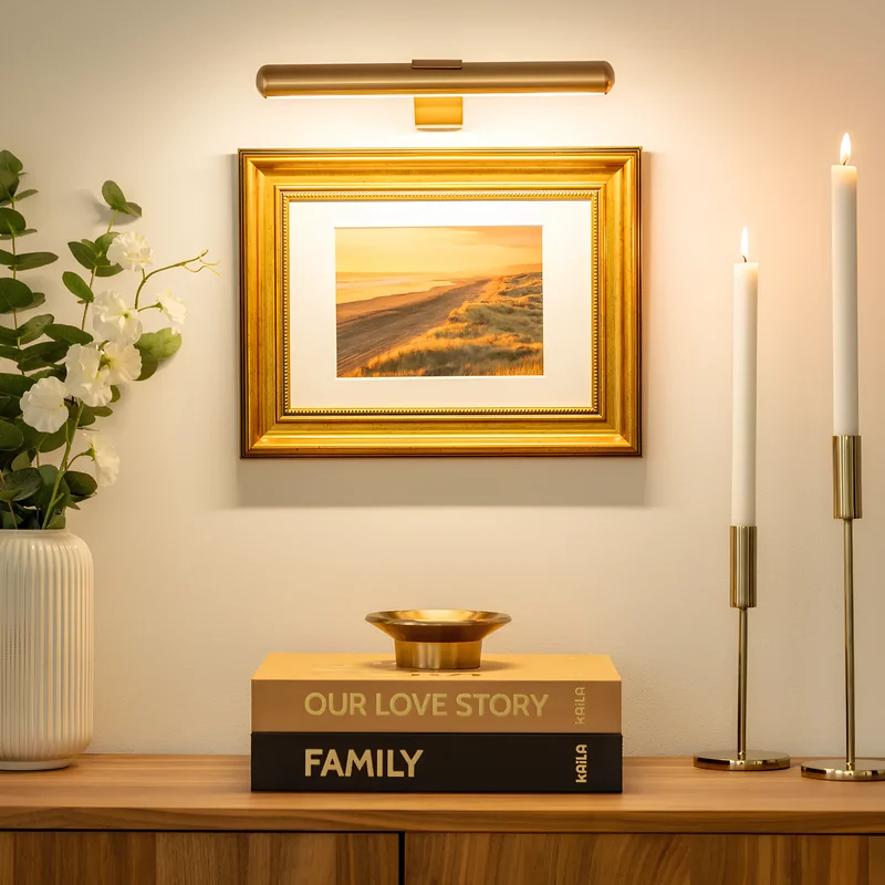 Adjustable wireless LED wall picture lamp