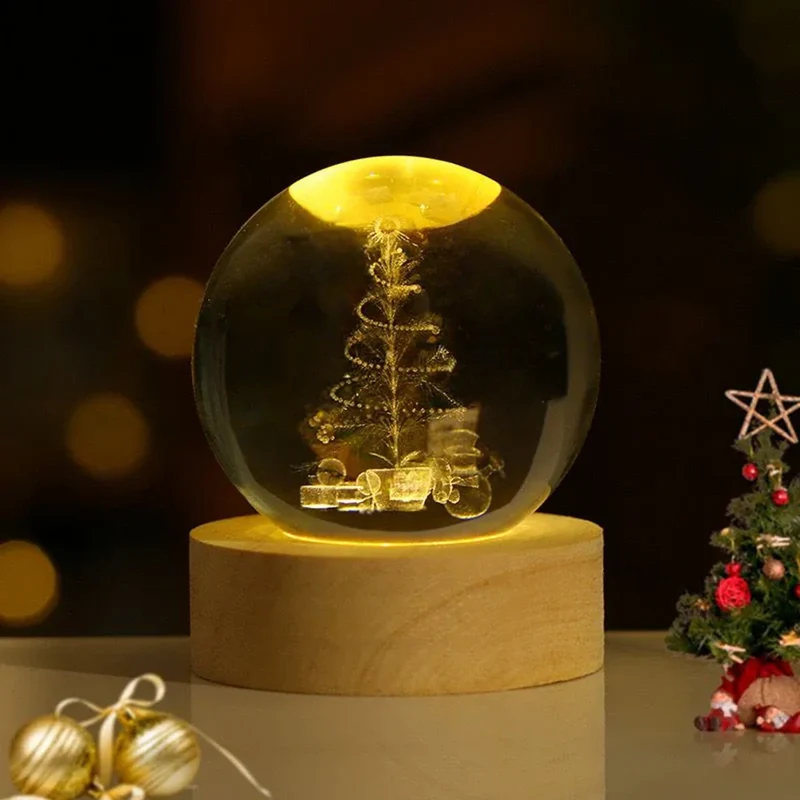 Glowing crystal 3D planetary space globe