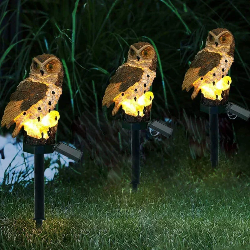 Luminora OwlGlow Uilen Tuinlamp – Zonne-energie, Weerbestendig & Automatisch voor Sfeervolle Buitenverlichting