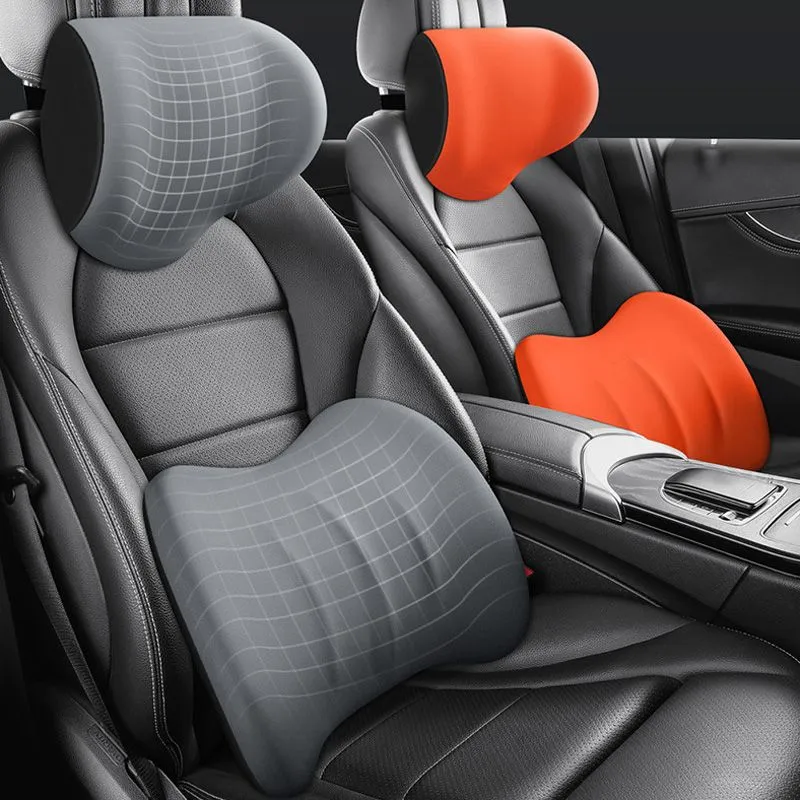 AutoEase ComfortRide Set – Ergonomisch Geheugenschuim Kussen voor Auto’s