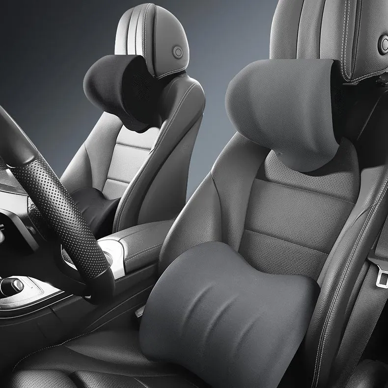 AutoEase ComfortRide Set – Ergonomisch Geheugenschuim Kussen voor Auto’s