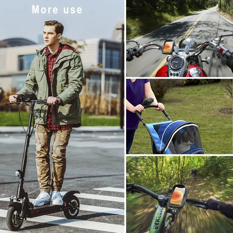 PhoneHec Fietstelefoonhouder – Waterdichte 360° Draaibare Smartphonehouder met Opbergvak