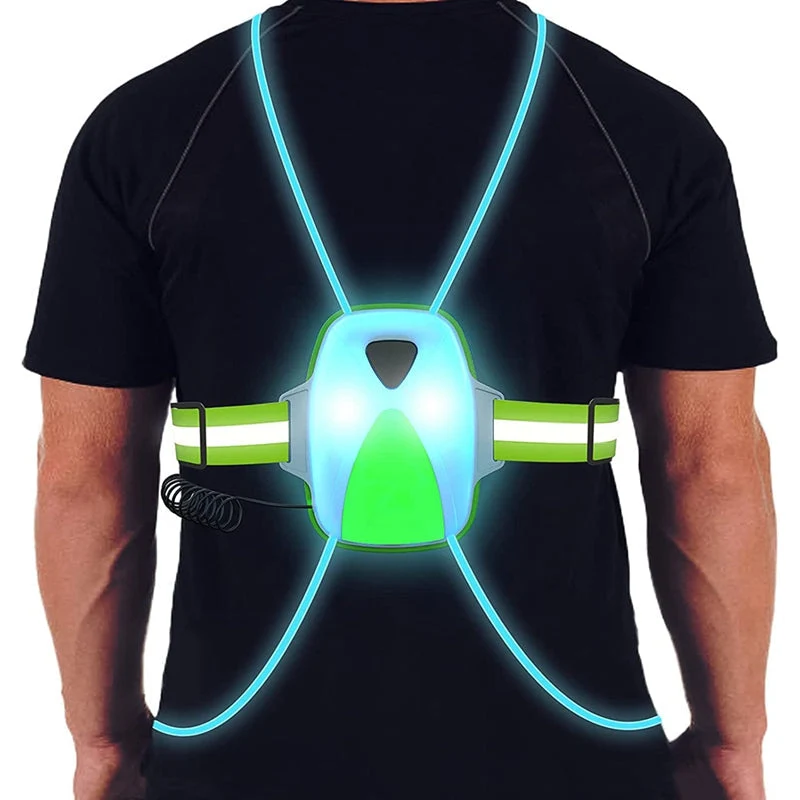 LED Veiligheidsvest – Reflecterend Ontwerp, Hoge Zichtbaarheid & Verstelbare Pasvorm