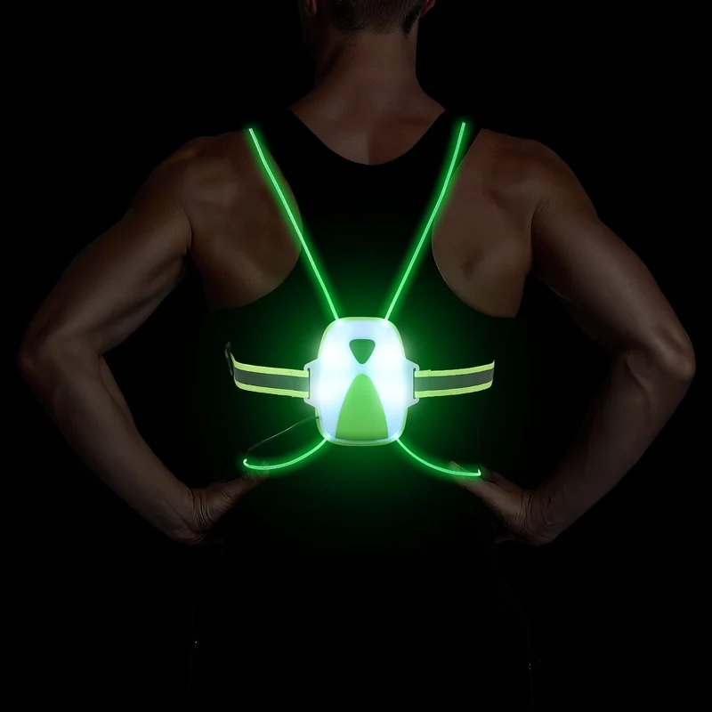 LED Veiligheidsvest – Reflecterend Ontwerp, Hoge Zichtbaarheid & Verstelbare Pasvorm