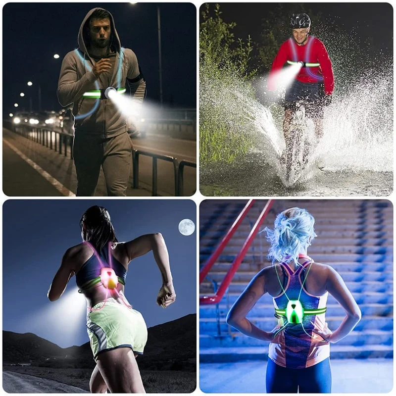 LED Veiligheidsvest – Reflecterend Ontwerp, Hoge Zichtbaarheid & Verstelbare Pasvorm