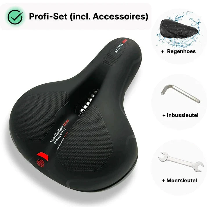 Velora Cloud Comfort Pro Fietszadel – Ergonomisch Gelzadel voor Pijnvrij Fietsen