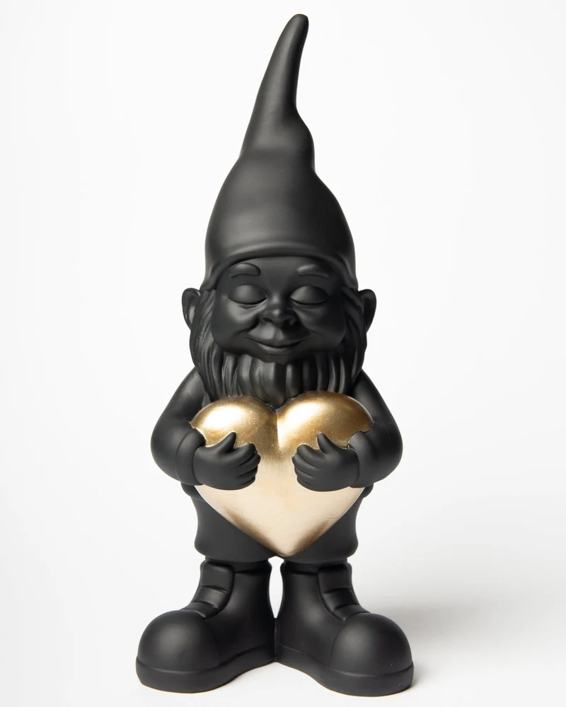 BLOGO Statuetta Innamorato Nero 50 cm