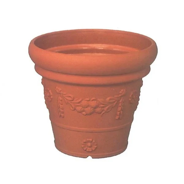 Vaso Poseidon In Resina Terracotta 45x45x40 Cm