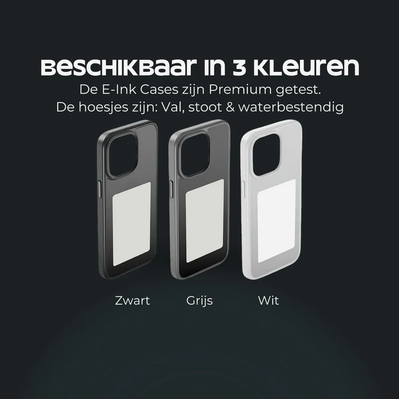Pixen E-Ink Case – NFC Telefoonhoes met Aanpasbaar E-Ink Beeldscherm