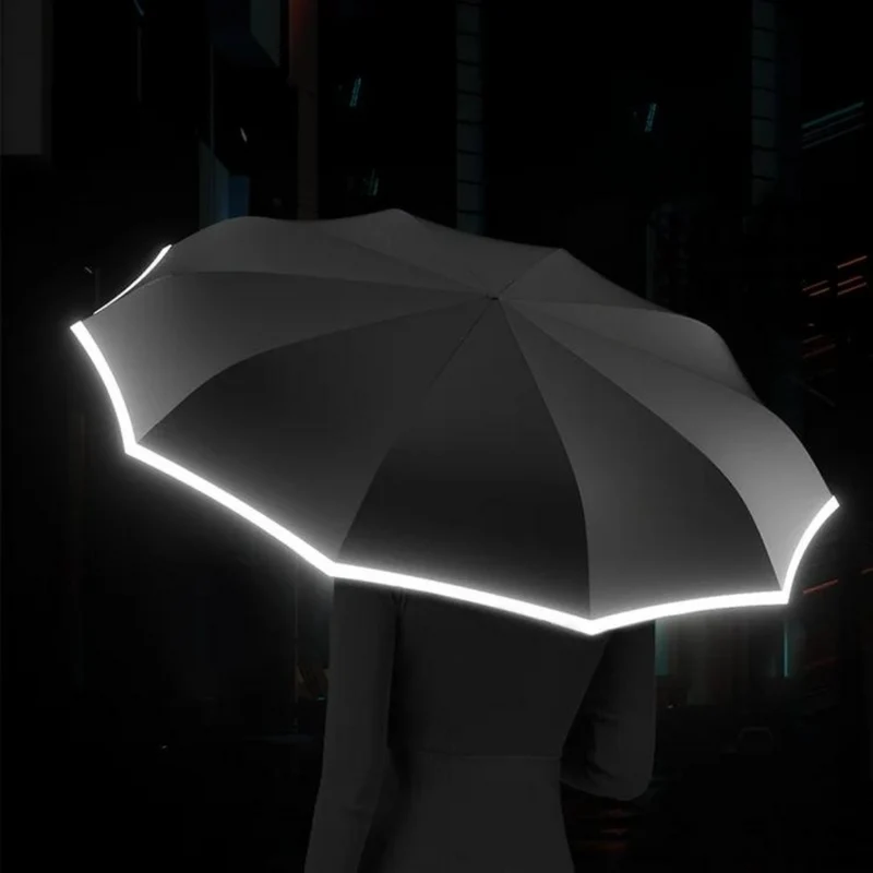 Ultra Windbestendige Paraplu – Automatisch, Reflecterend & Duurzaam Ontwerp