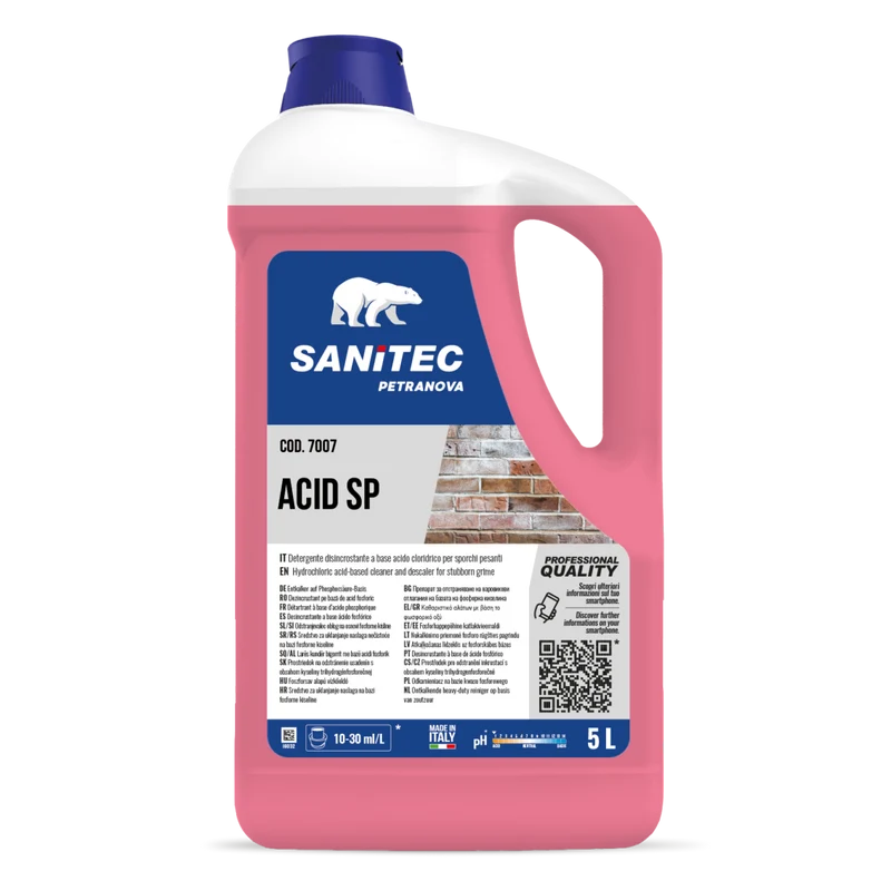 Disincrostante acido per sporchi pesanti Sanitec Acid SP 2x5 litri DISPONIBILE IN 7 GIORNI LAVORATIVI