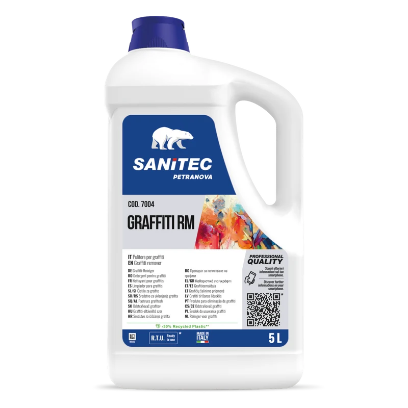 Rimuovi graffiti e vernici Sanitec Graffiti RM 2x5 litri DISPONIBILE IN 7 GIORNI LAVORATIVI