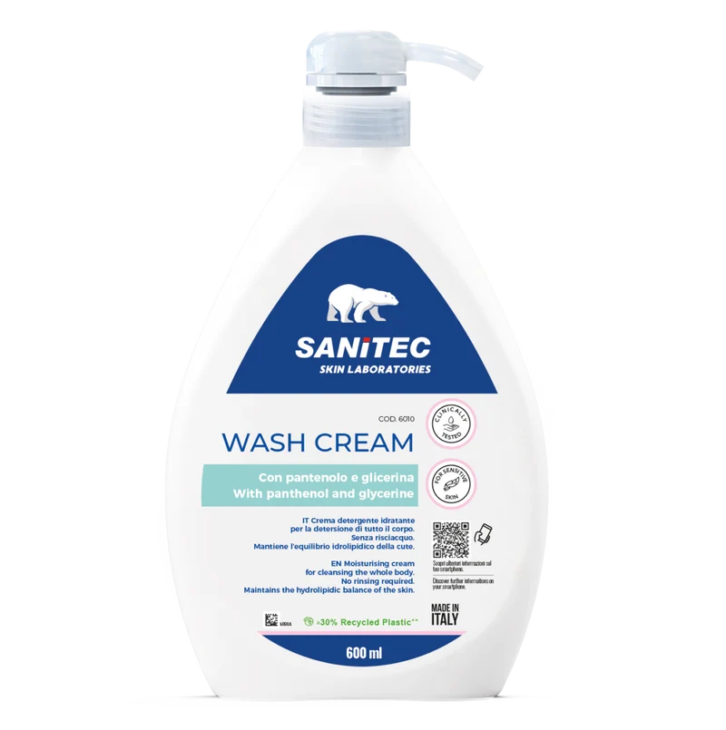 Crema detergente corpo Sanitec Wash Cream 6x600 ml DISPONIBILE IN 7 GIORNI LAVORATIVI