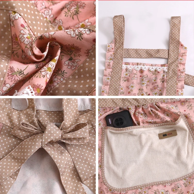 Modern floral everyday use kitchen apron