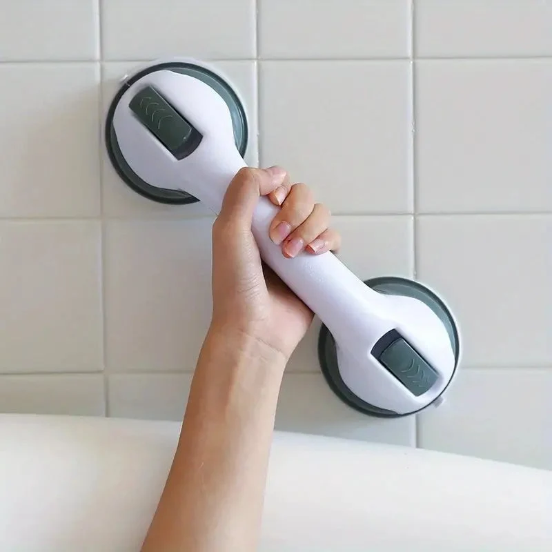 Durable safe wall-mounted bathroom grab bar