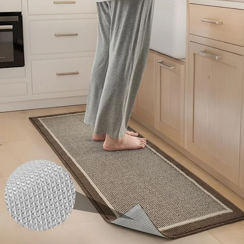 Anti-slip decorative waterproof kitchen mats