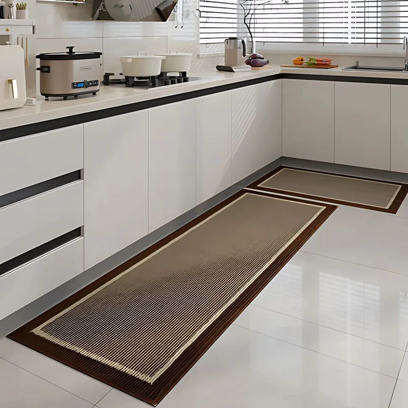 Anti-slip decorative waterproof kitchen mats
