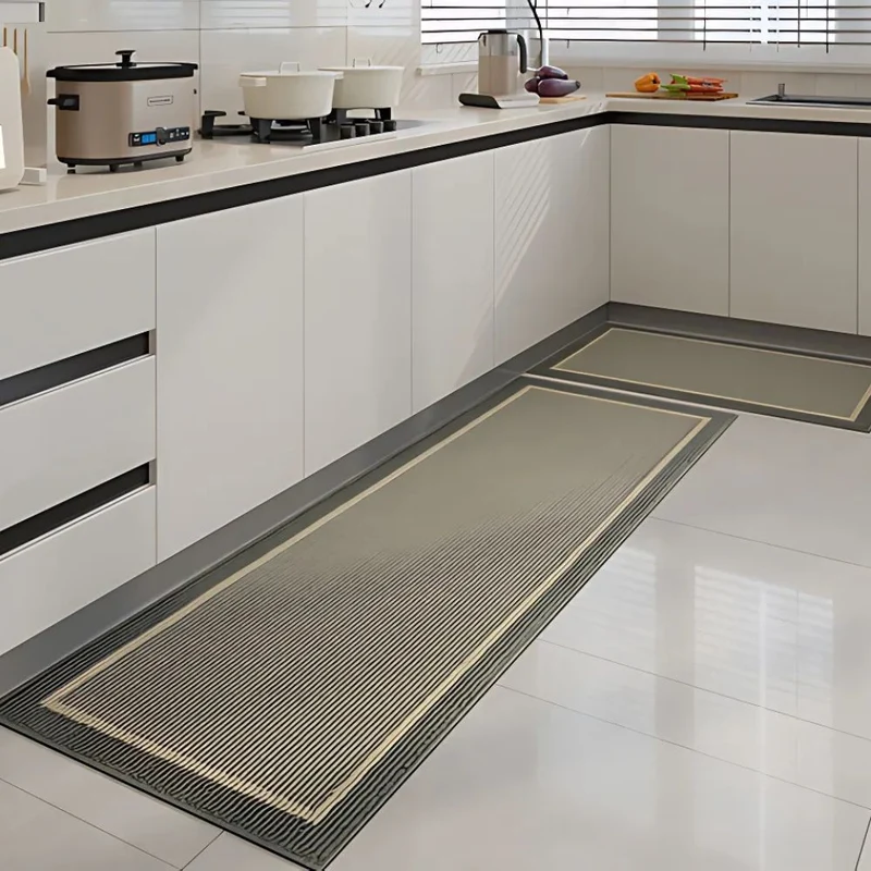 Anti-slip decorative waterproof kitchen mats