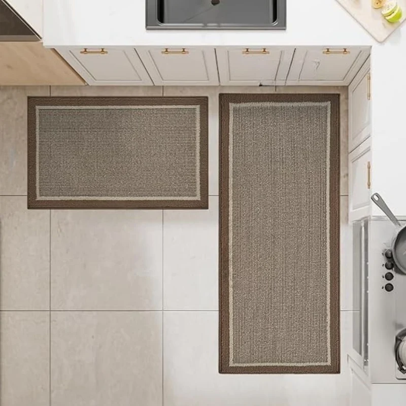 Anti-slip decorative waterproof kitchen mats